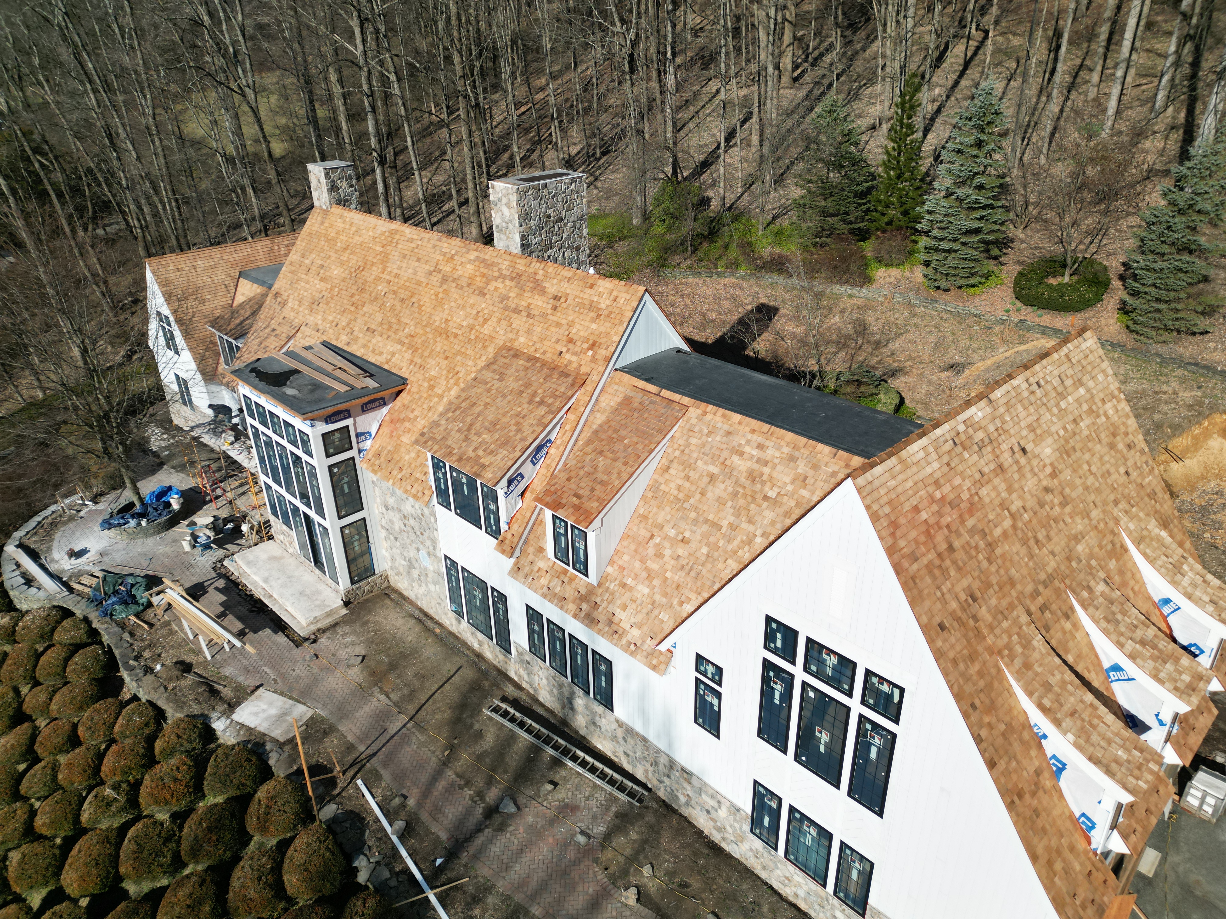 Cedar shake roofing in Colts Neck NJ by LGC Construction